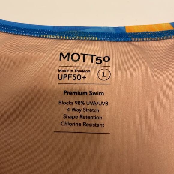 MOTT50 Brand Mia Golden Hour One Piece UPF50+ Swimsuit Large Purple Floral - Picture 4 of 8